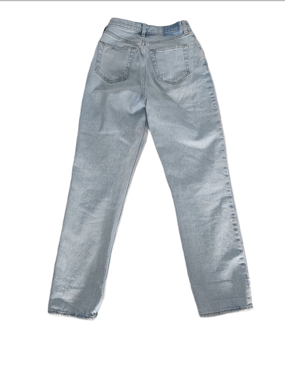 Abercrombie & Fitch Curve Love The Dad High Rise Jeans 25 Light Wash - Picture 8 of 8